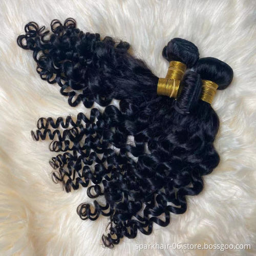 10a Virgin Human Hair 3 Bundles Cuticle Aligned Cutical FUMI Curl Brazilian Hair Weave for Black Women FUNMI Curly Extensions